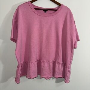 Torrid Women's Pink Short Sleeve Top Size Large